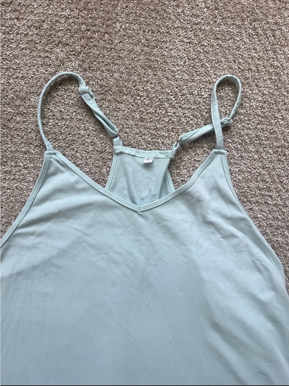 Amazon Light Mint Romper with Front Pockets - Picture 3 of 3